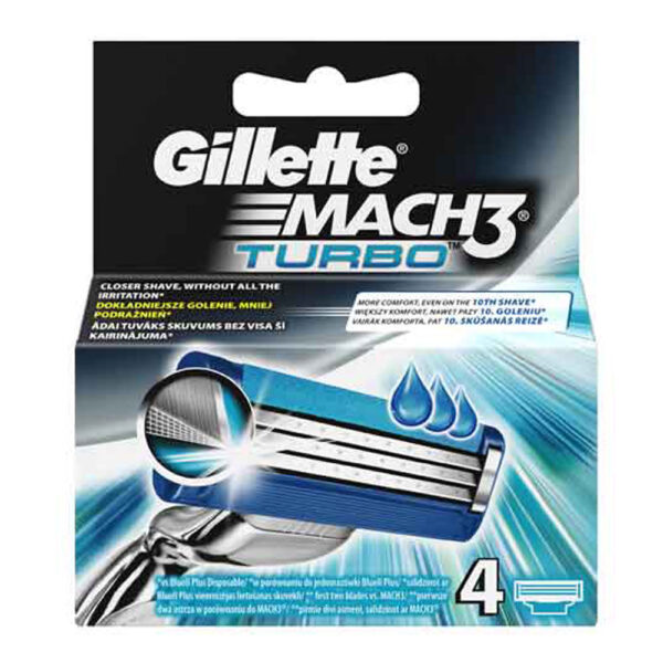 Ανταλλακτικά Ξυραφάκια Gillette Mach 3 Turbo